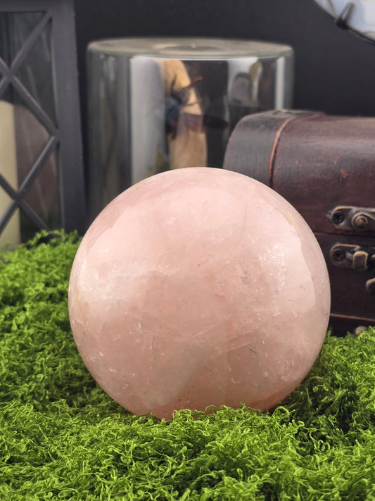 Rose Quartz w/ Golden Healer sphere