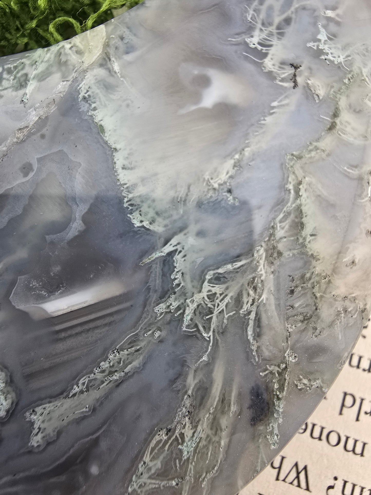 Dendritic Moss Agate Moon