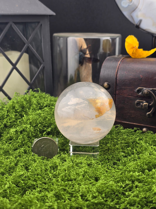 Girasol Star Quartz w/ Golden Healer sphere