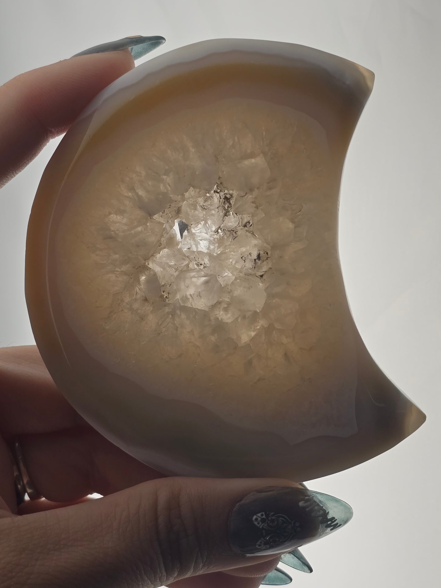 Druzy Agate Moon