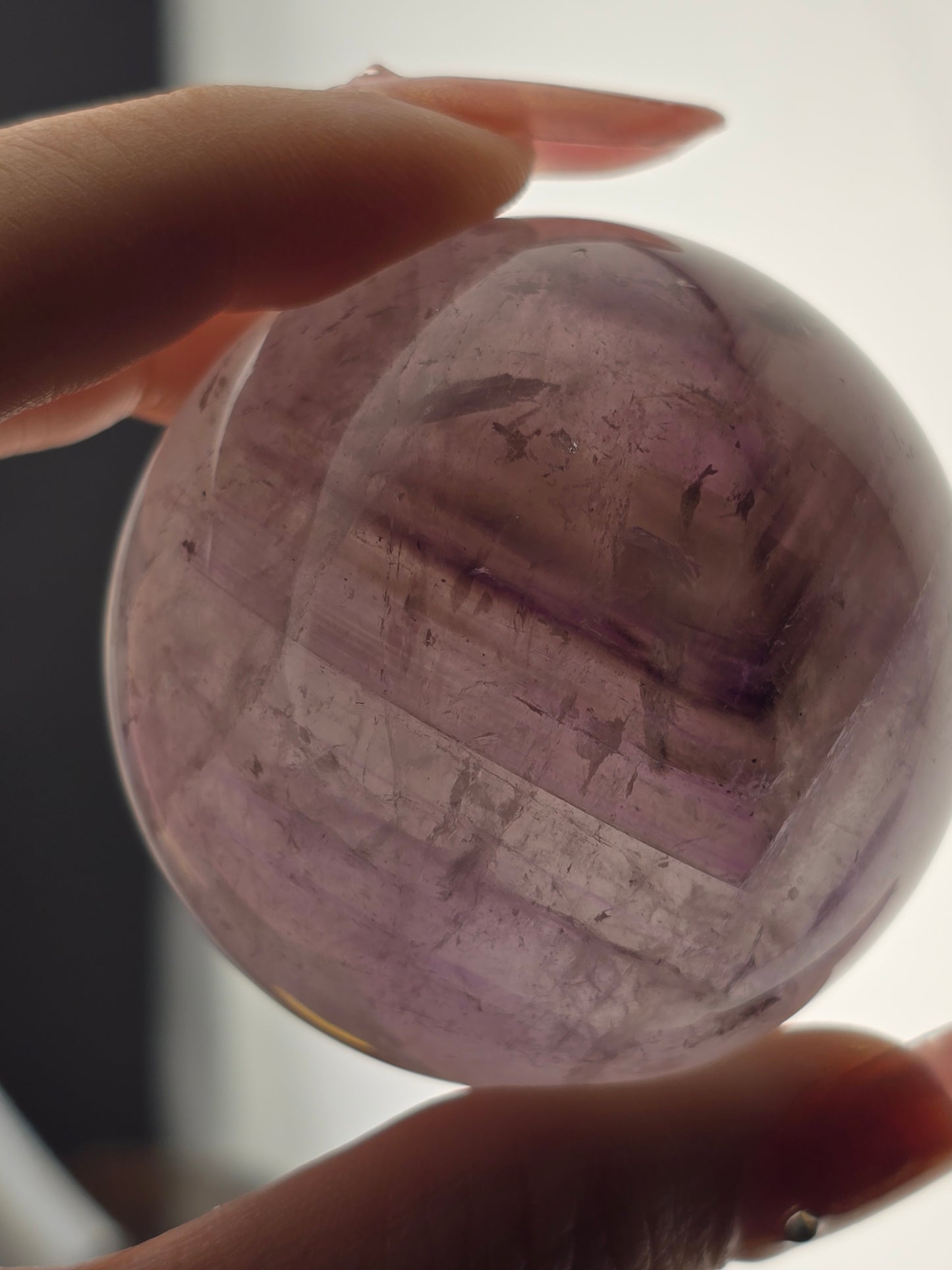Smoky Phantom Amethyst sphere