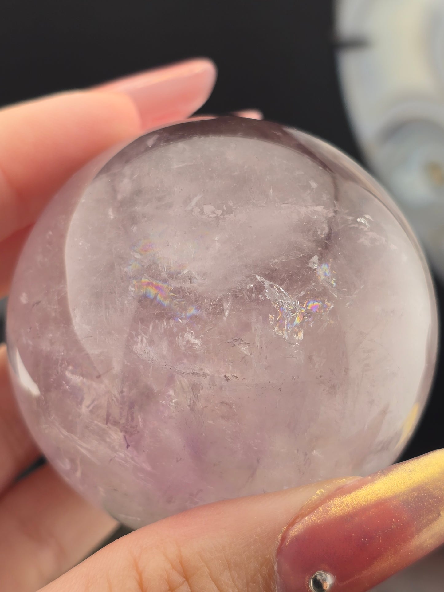Smoky Phantom Amethyst sphere