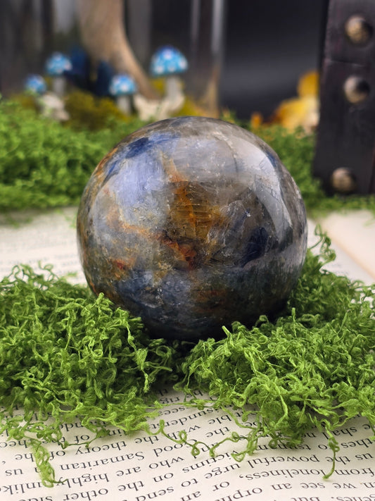 Kyanite x Quartz sphere